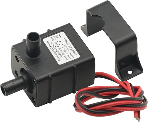 Miniatura 7 de 2 unids DC 12 V mini bomba de agua 9.8 ft 240LH ultra silencioso motor sin escobillas para piscina sumergible acuario bomba de agua solar