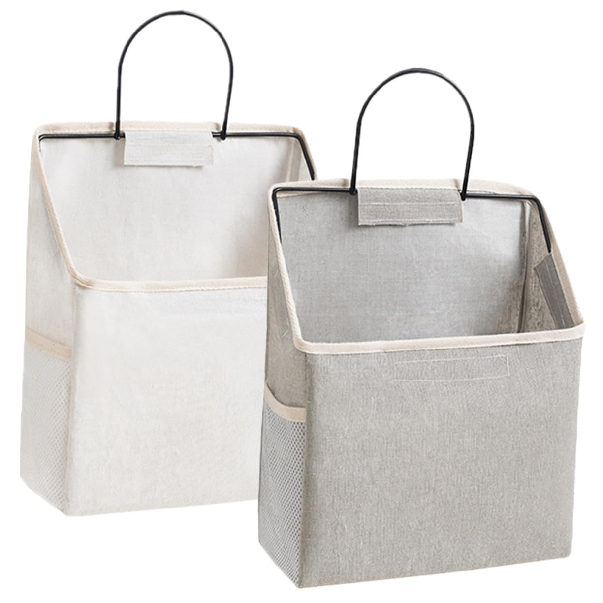Gatuida 2pezzi Borsa Porta Oggetti da Appendere alla Parete con Gancio Adesivo Organizer Tasche per Armadio Camera da Letto Cucina Bagno Tasche Portaoggetti da Parete