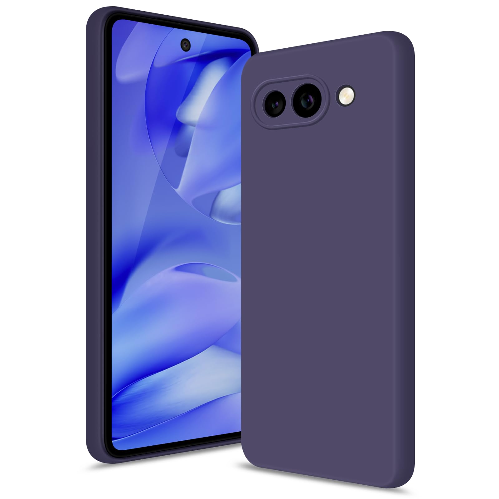 Btstring Hülle für Google Pixel 9a, Hochwertiges Silikon Case, Ganzkörper Handyhülle mit Seidig-Weicher Berühren, Kratzfestes Weiches Mikrofaserfutter (Lila)