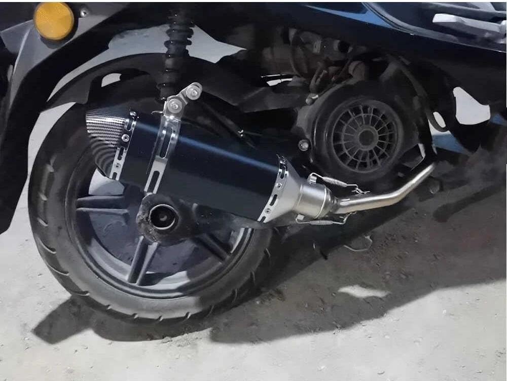 Silenciador Para Sistema De Escape Motocicleta Para Y&amaha GY6 Accesorios Modificación Tubo De Escape Delantero De Acero Inoxidable