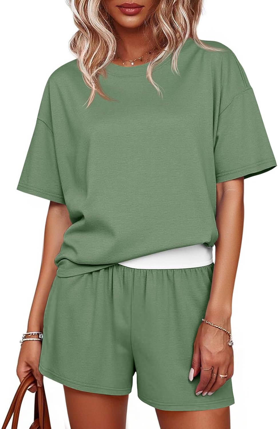 Tankaneo Womens Vacation 2 Piece Matching Set Outfit Summer