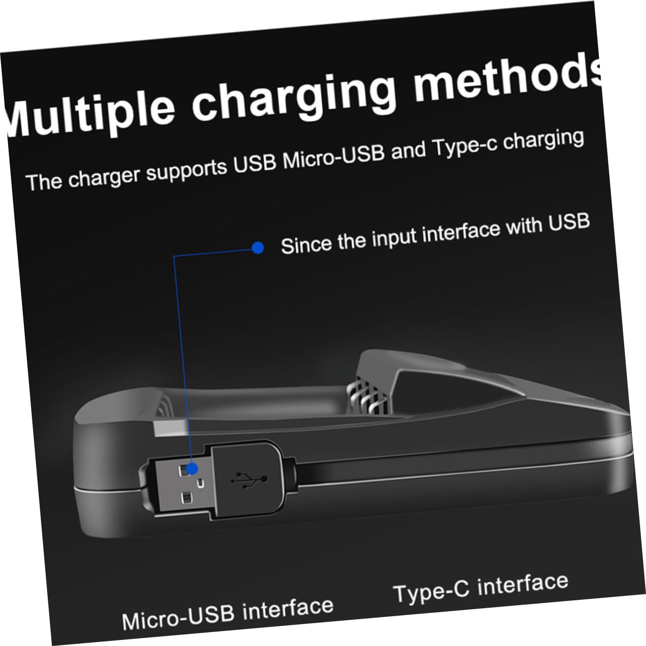 OSALADI Cargador De Batería De 2 Piezas Adaptador Inteligente De 4 Ranuras Pantalla De Capacidad Real Cargador Portátil Recargable para El Hogar