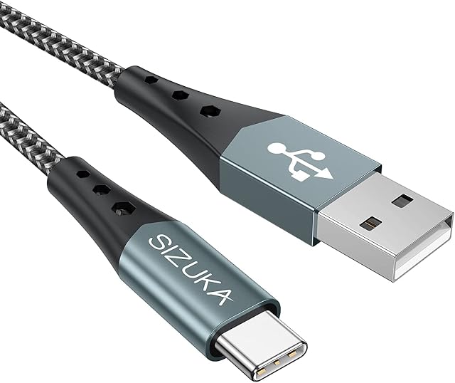 USB C Charger Cable,SIZUKA USB C Cable [0.5M/1.7FT] Fast Charging Cable Nylon Type C Charger for Samsung Galaxy S21 S20 S10 S9 S8 A12 A21s A20e A51 A52 A71, Huawei P10 P9, Google Pixel, Xperia XZ, LG