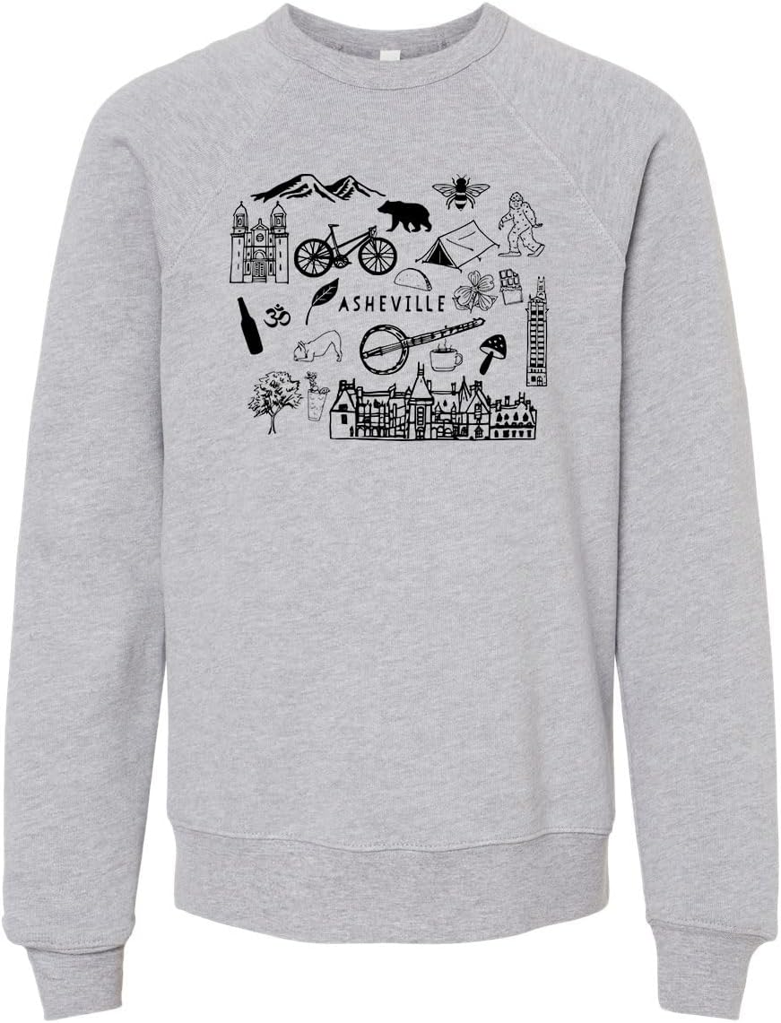 Long Sleeve Unisex Kids' Sweatshirt, Unisex Graphic Sweatshirt, Shirts with Sayings, Heather Gray or Mauve