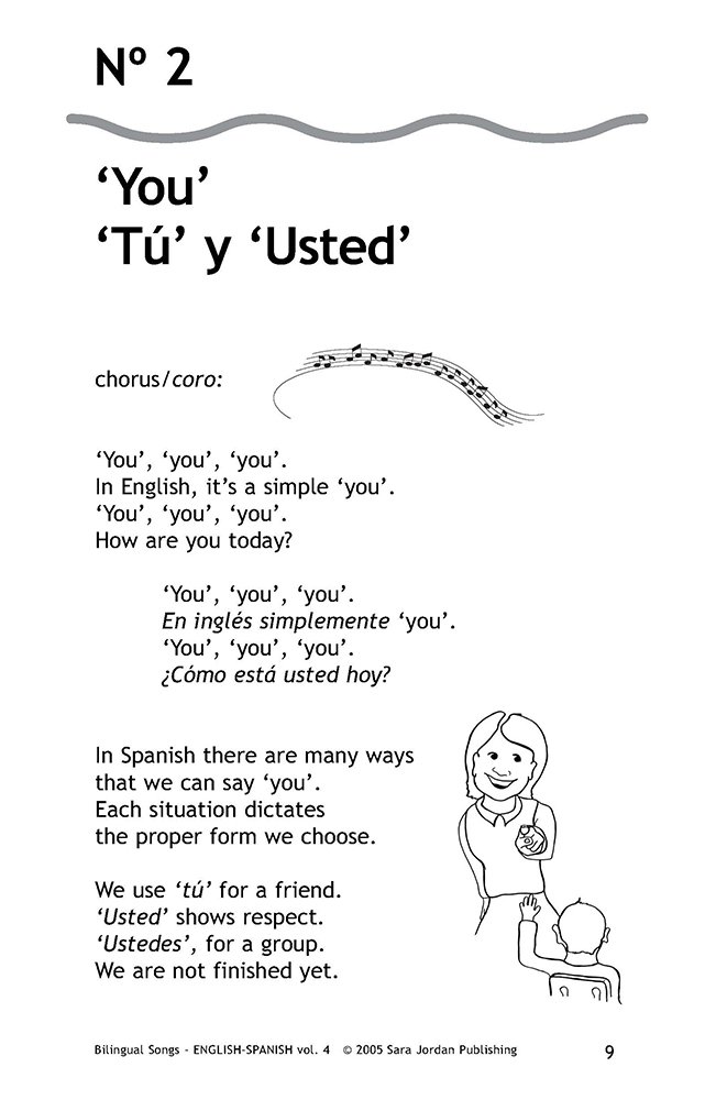 Bilingual Songs, English-Spanish, Volume 4 -- Book & CD: v. 4