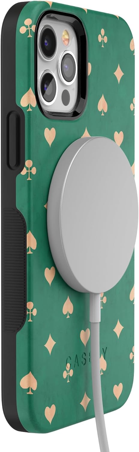 Casely iPhone 12/12 Pro Case | Royal Flush | French Deck | Bold Protective Design | Compatible with MagSafe