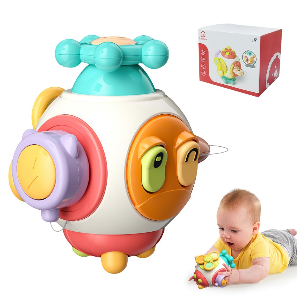 Lotvic Baby Toys 6 Months Plus, Early Development & Activity Toys, 6 in 1 Busy Activity Cube, Toddler Montessori Toys, Educational Learning Toys, Sensory Toys for 1 2 3 Year Old Boys Girls