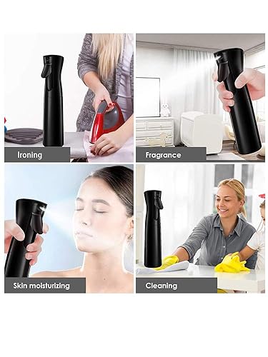 Miniatura 6 de Botella en aerosol botella de spray para el cabello 101fl oz pulverizador continuo para el cabello Fine Mister botella de spray de niebla rizada