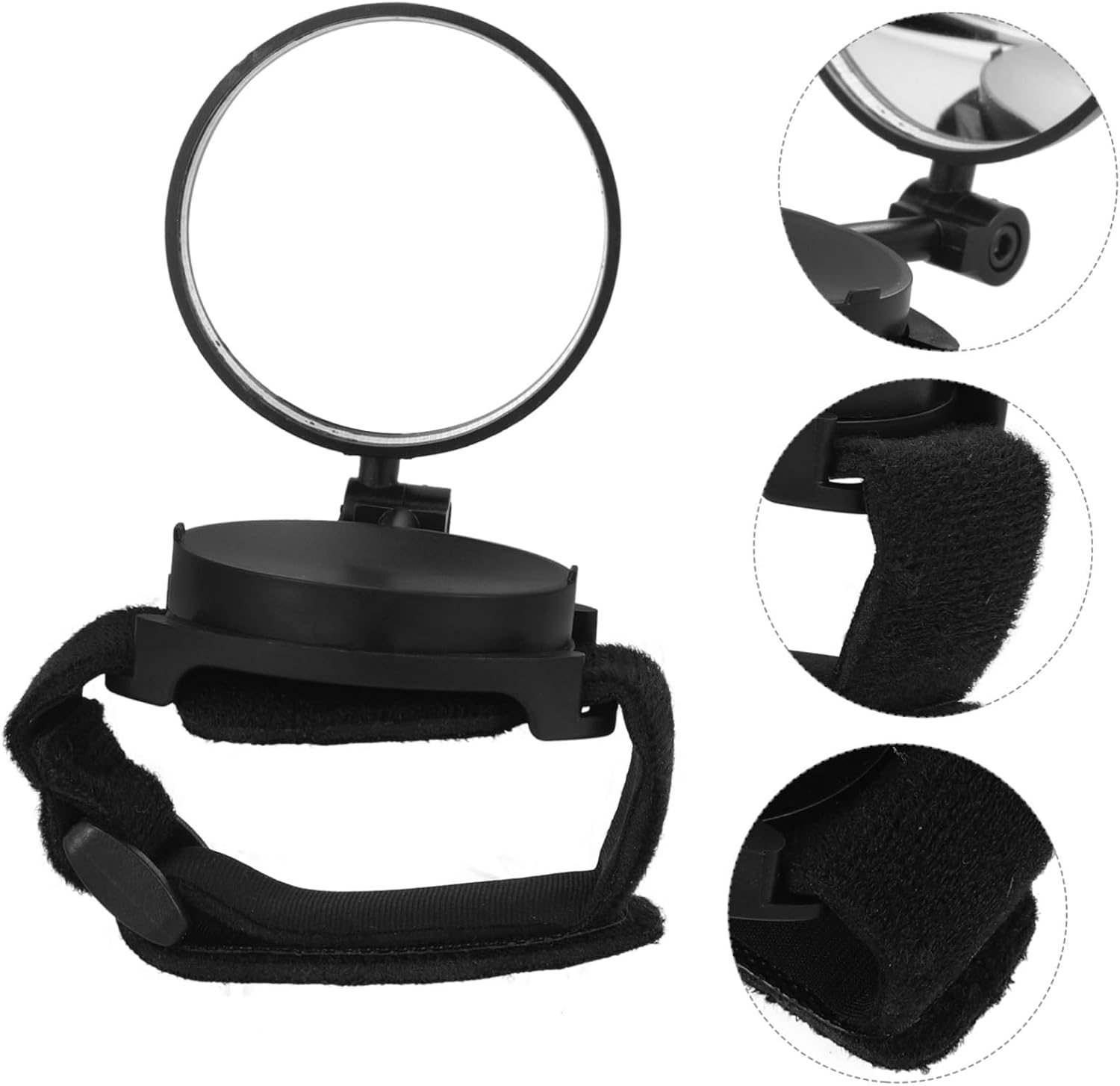 ibasenice 5pcs Bike Wristband Mirror Rotatable Rearview Cycling Mirror for Enhanced Visibility and Safety Lightweight Design for Comfortable Riding