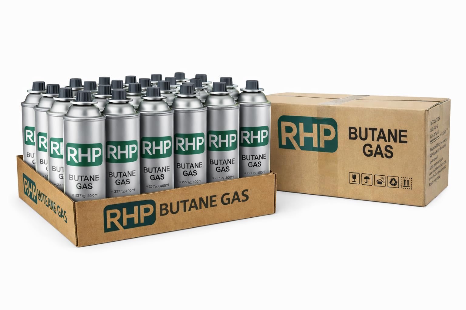 Cartuchos universales de gas butano RHP Cartuchos de gas para estufas de camping, 28 piezas cada 227 g, herbicida, gas butano de camping, estufa de gas, estufa de gas