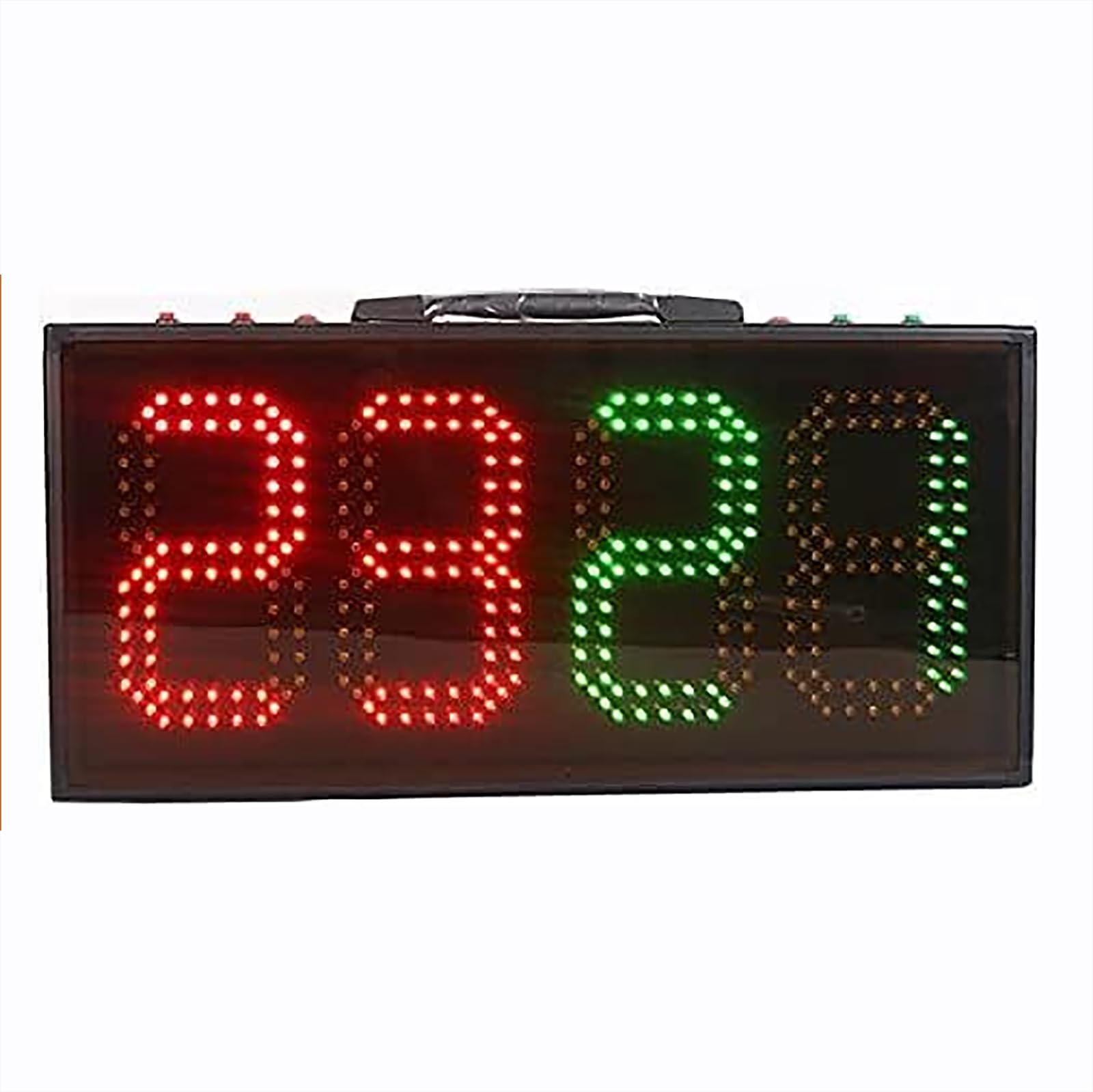 Marcador LED para fútbol, marcador digital recargable, funcionamiento manual para juegos de interior como ping pong, béisbol, fútbol, una o doble cara