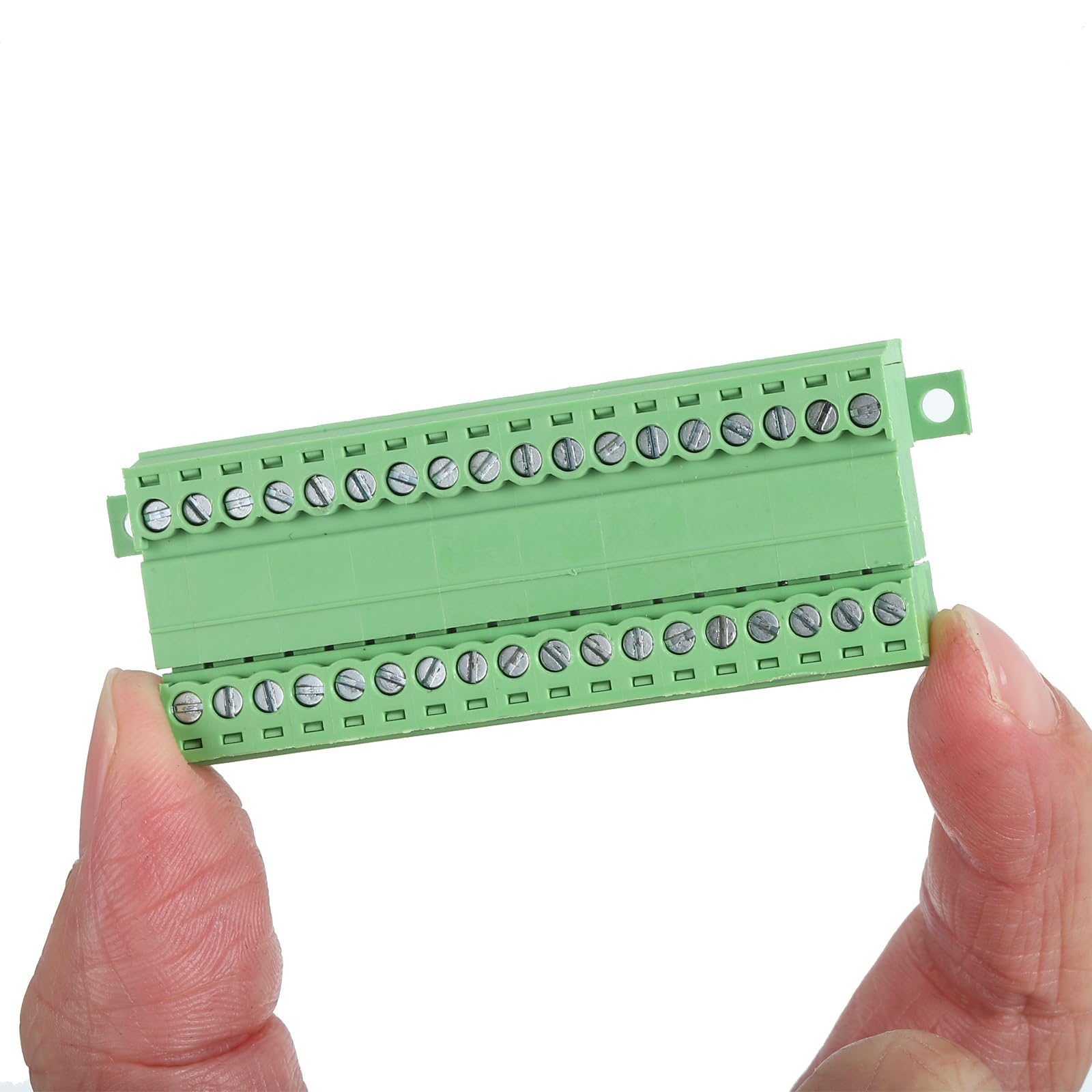 sourcing map Connecteur de bornier à vis à 18 broches, pas de 3,5 mm, mâle et femelle, connecteur à vis 300 V 8 A, connecteur de bornier vert pour projet électronique domestique