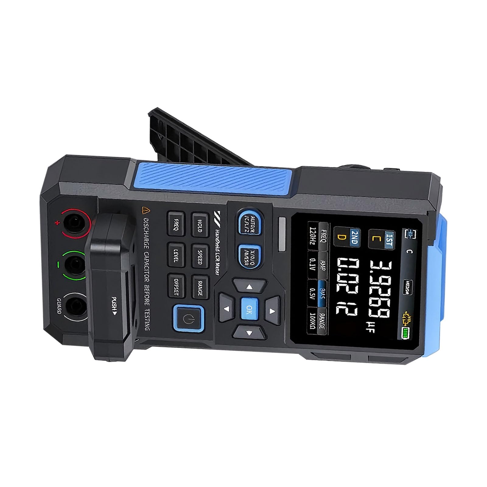Misuratore funzioni multiple Tester capacità resistenza portatile con frequenza selezionabile da 100 Hz a 100 kHz per misuratore smistamento componenti elettrici da laboratorio