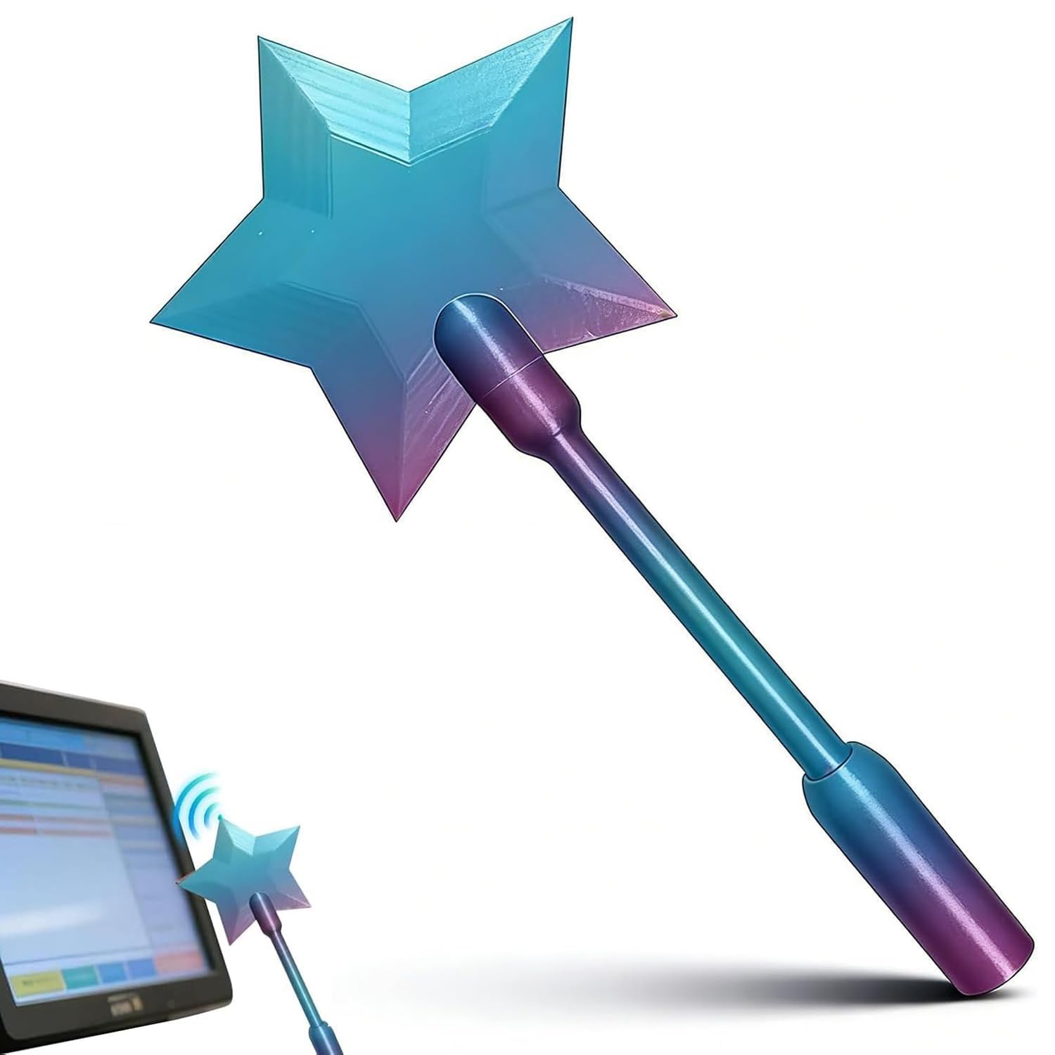 Credit Card Wand, 3D Printed Fairy Wand Card Holder, Magic Star Wand for Kids Adults, Fun Contactless Payment Card Holder, Taps to Pays Magic Wands for Shopping Cosplay Holidays