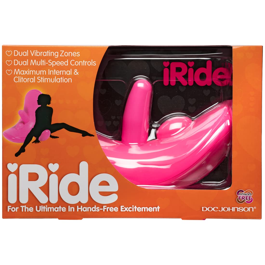 Amazon.com: DOC JOHNSON iRide Adult Dual Zone Massager (Pink) : Health &  Household