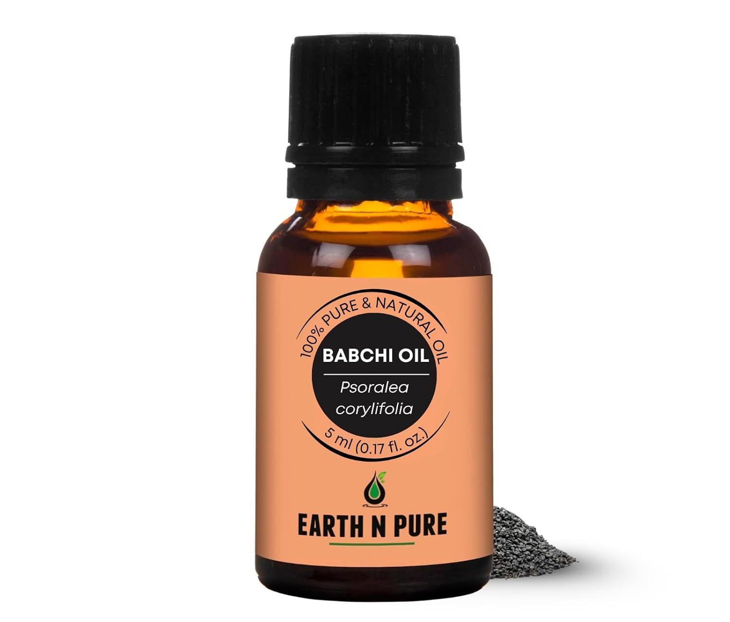 EARTH N PURE Babchi Oil (Psoralea Corylifolia) – 100% Pure, Cold-Pressed & Undiluted | Ayurvedic Herbal Oil for Skincare, Facial & Body Massage | 5ml