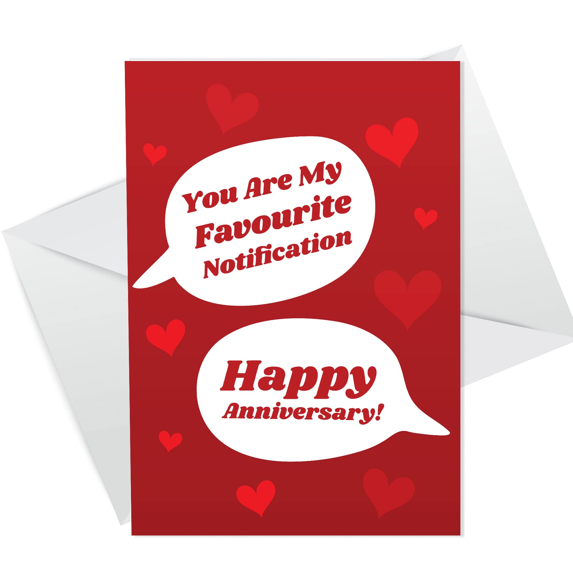 RED OCEAN Anniversary Card For Boyfriend Girlfriend Husband Wife Novelty Greetings Cards For Him Her