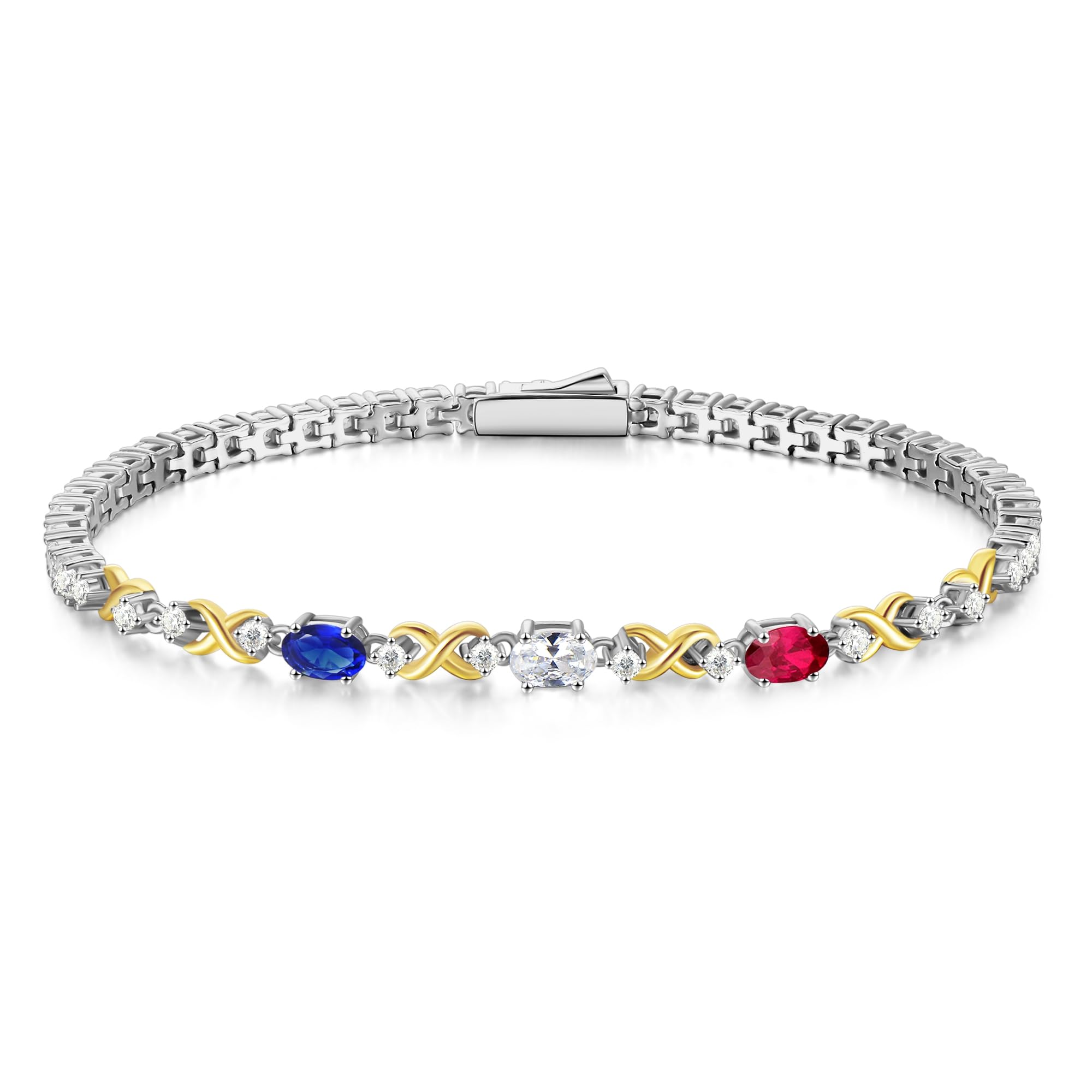 FANCIME Silber Tennisarmband für Damen, 925 Sterling Silber