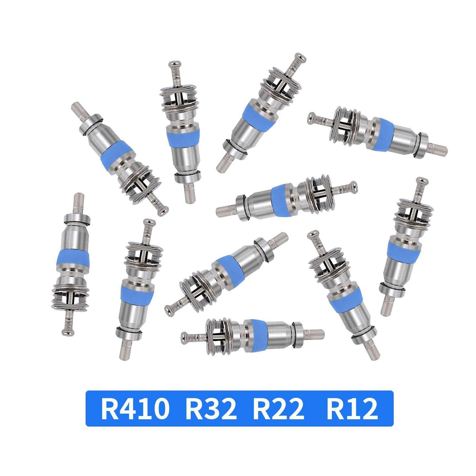 MERIGLARE 【新登場】エアコンバルブコア R410 R32 22 12 アクセサリー エアコンバルブコア カーエアコン 交換用 自動車空調部品バルブコア 修理用アクセサリー 冷媒用 高圧耐性 車の修理ツール 漏れを防 密閉性が高 軽量 プロフェッショナル 住宅 商業用 交換用 エアコンメンテナンス, 51個