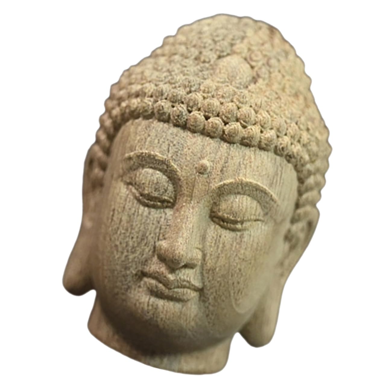Statue tête de Bouddha massif pour décoration de salon et bureau NUOBESTY