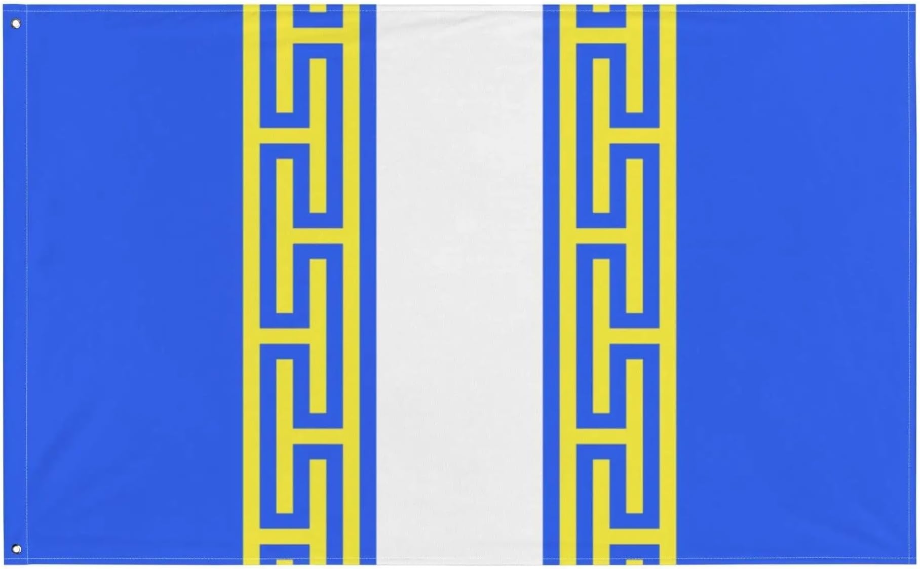 Haute-Marne Flag in Various Sizes 100% Polyester Print with Double Hem 120 x 180 cm 3. White Stripe without Eyelets