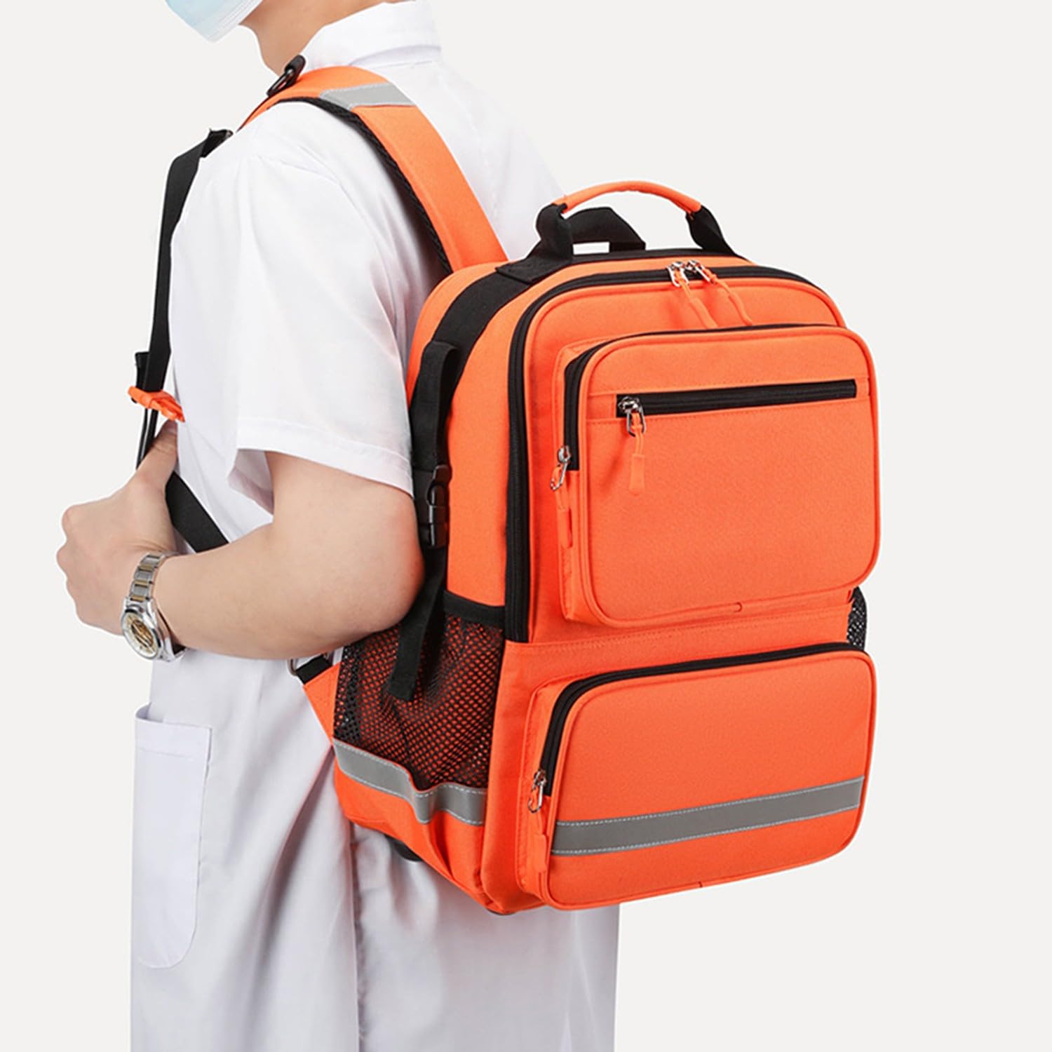 Bolsa De Primeros Auxilios Médicos Mochila De Vacío Para Tratamientos De Emergencia Bolsa De Trauma Para Primeros Auxilios Multibolsillos Impermeable,Mochila Enfermera,Solo Incluye La Bolsa E