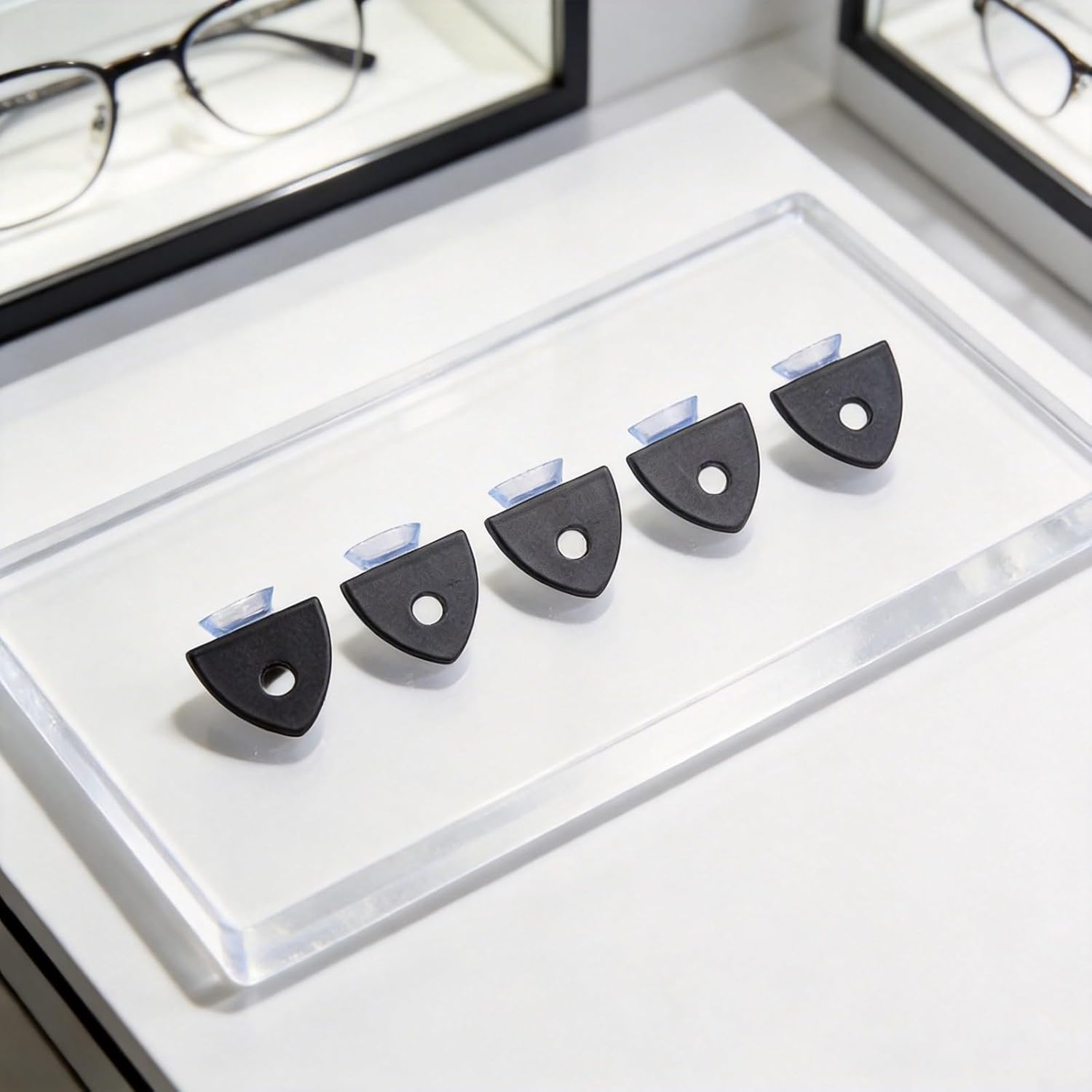 20-Pack Zinc Alloy Shelf Pins with Silicone Suction Cups Glass, Wood, Plywood & Cabinets – -Install Bracket-Style Board Support Partition(C)