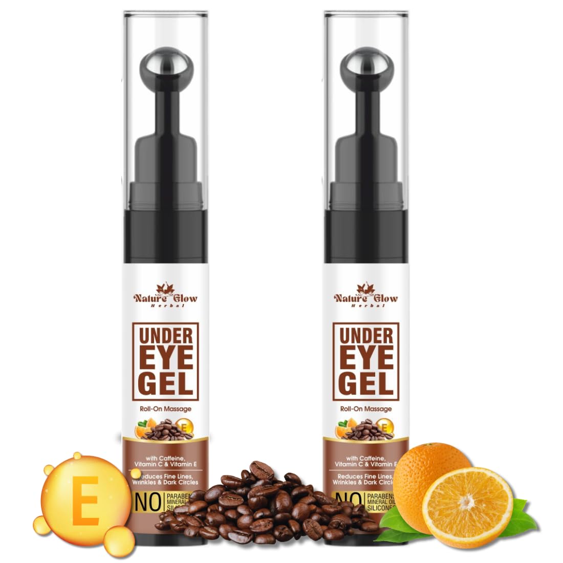 Under Eye Gel - Roll On with Caffeine | Brighten, De-Puff, and Renew Your Eyes | Natural Skincare for Dark Circles and Puffy Eyes | Natural Skincare combo-15+15gm-image-32