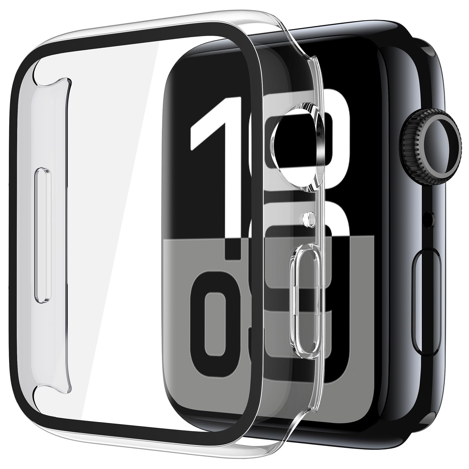 Piuellia 2 Pack Hard Case Screen Protector Compatible with Apple Watch Series 11 Series 10 46mm Anti-Drop Ultra Thin Full Coverage PC Cover for iWatch 2 Clear-image-23