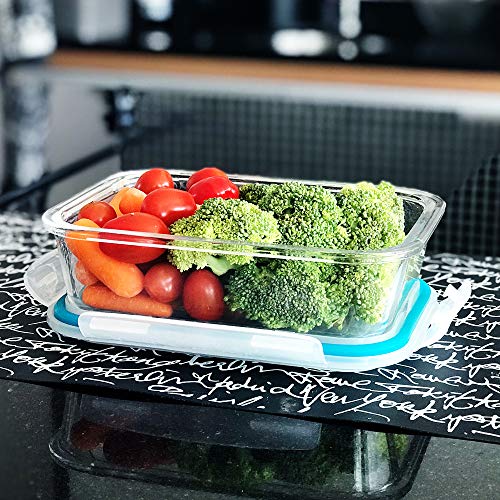 Conjunto 3 Potes Vidro 1040ml Marmita Hermetico