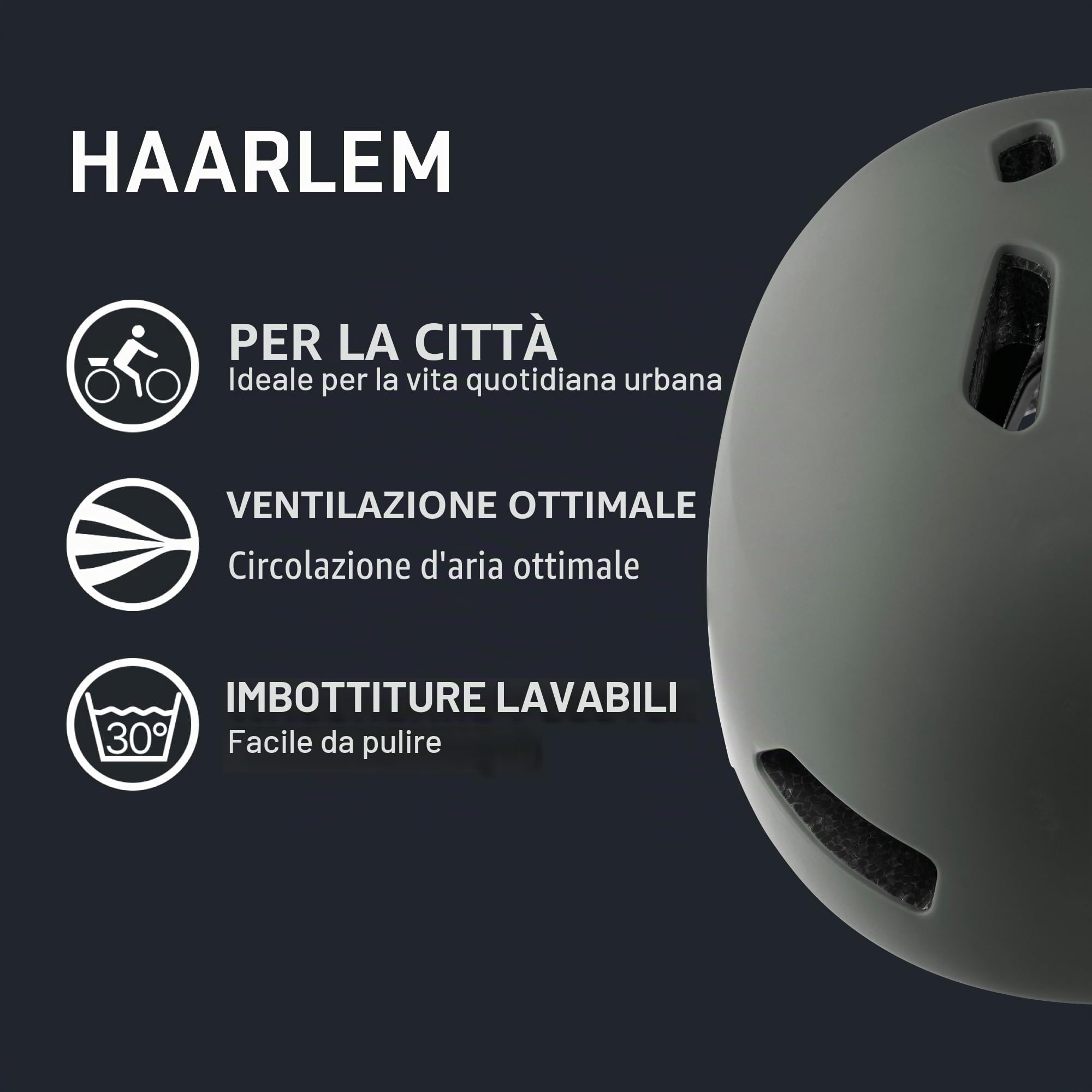 ALPINA HAARLEM, Casco da Bicicletta Unisex Adulto