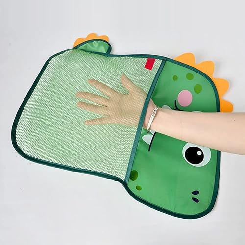 Miniatura 8 de Organizador de juguetes de baño de malla con ganchos fuertes, soporte para juguetes de bañera y organizador de baño o ducha, bolsas de red de