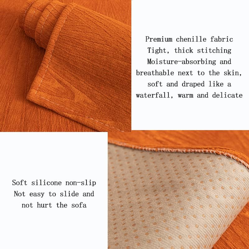 Miniatura 3 de GORHLady Funda de sofá de 1 2 y 3 plazas, funda de sofá de esquina antideslizante en forma de L en forma de I, funda de almohada universal para