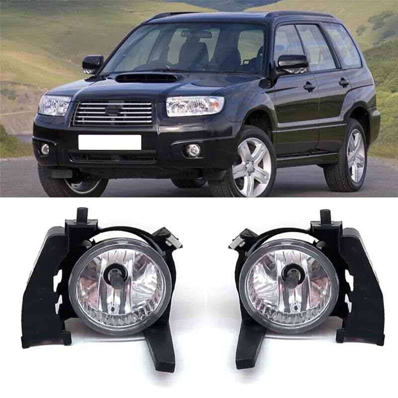 JKAPCYJFHF Para żarówek for przedniego zderzaka, soczewki przeciwmgielne, pasujące for Subaru Forester SG 2006-2008-