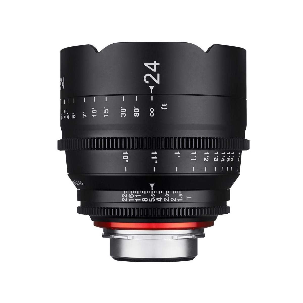 Rokinon Lente CINE profissional Xeen XN24-NEX 24 mm T1.5 para Sony E Mount (FE), preta