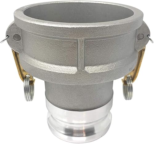 Gloxco Tipo de aluminio DA leva y ranura de manguera de montaje, reductor, 4 "Camlock hembra x 3 "Camlock macho (CAM-4030-DA-AL)