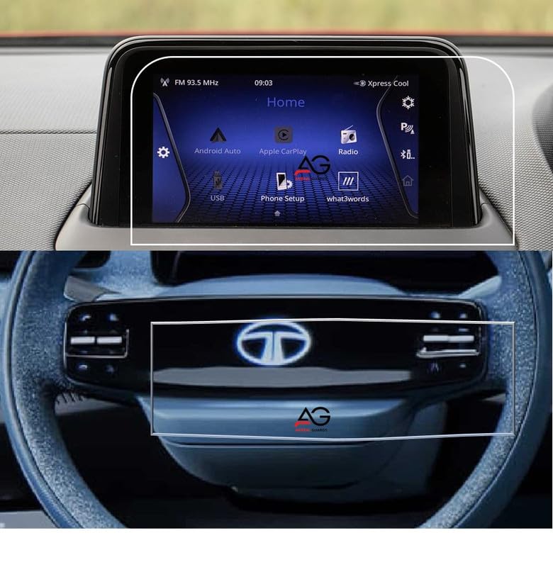 ANDEAL GUARDS Screen Guard For TATA NEXON 2023 7 INCH TOUCHSCREEN AND STEERING COMBO, Accessories Dual Screen infotainment system Protection film - GLOSSY FINISH (B0CQ9HBGDC) Amazon Price History, Amazon Price Tracker