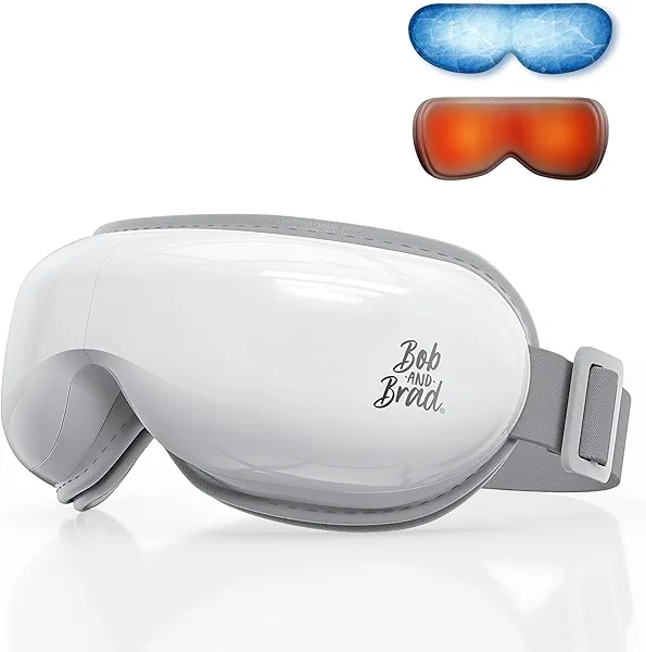 BOB AND BRAD Eye Massager with Heat and Cooling, EyeOasis 3 Eye Mask for Migraine FSA Eligible/HSA Eligible, Heated Face Massager for Dry Eye Strain Relief Improve Sleep, Birthday Gifts for 