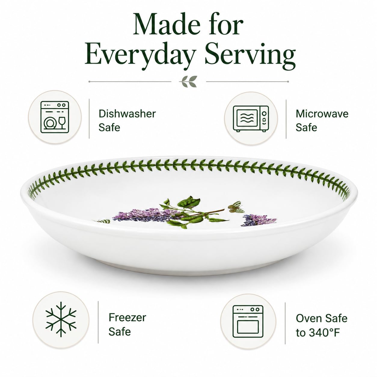Portmeirion Botanic Garden Pasta Serving Bowl