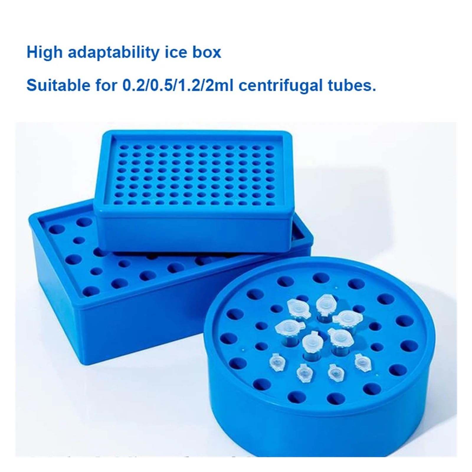 Gradilla Para Tubos De Centrífuga Tubo centrífugo pcr caja de hielo termostato de baja temperatura congelación de plástico 0,2 ml 0,5 ml 1,5 ml 2 ml 96 agujeros | Style4