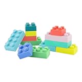 Super Soft Building Blocks&comma; Easy-to-Hold for Babies & Toddlers&comma; BPA-Free&comma; Multi-Colored&comma; 12-Piece Set