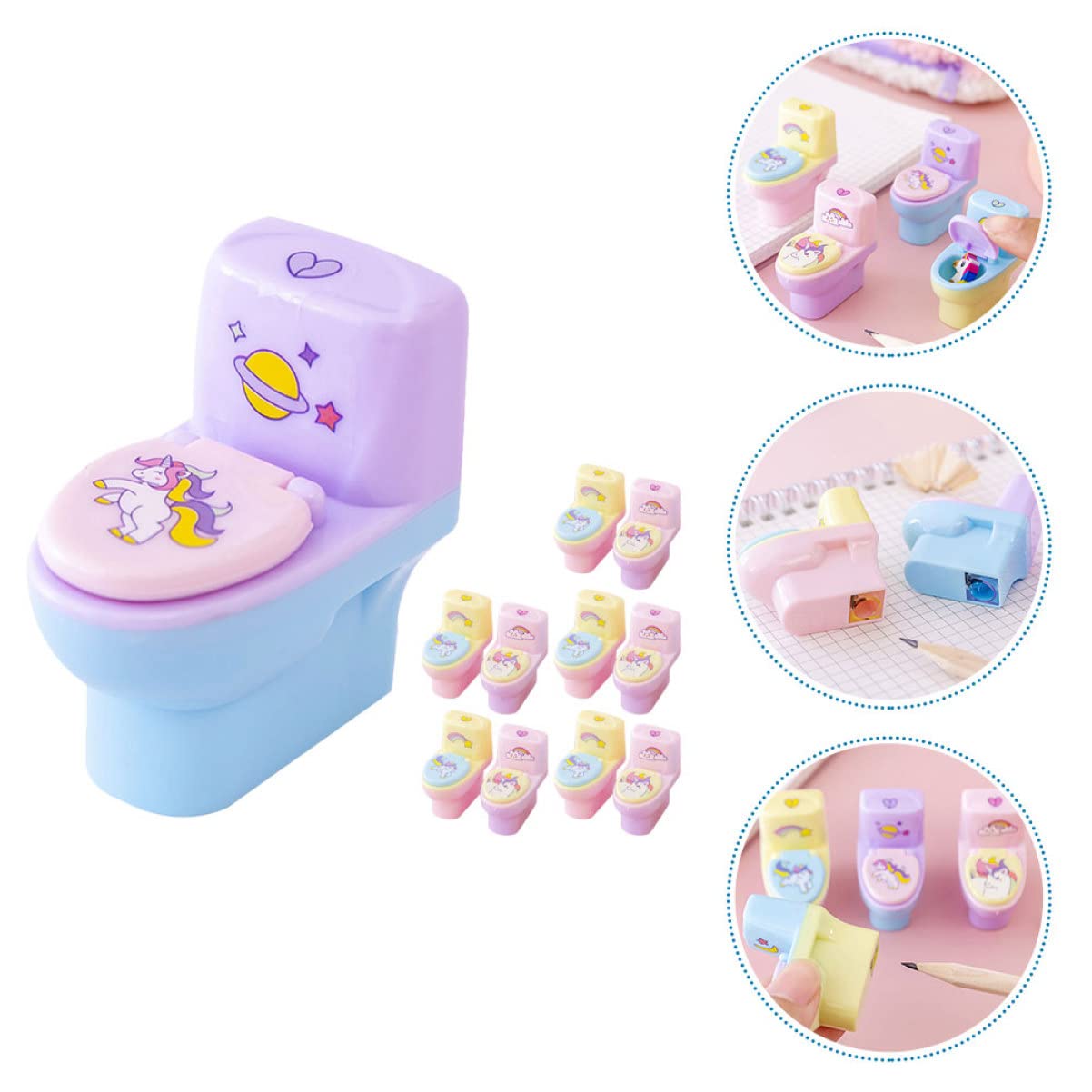 NUOBESTY 4 Ensembles Support De Taille-Crayon Pour Enfants Taille-Crayon Manuel Électrique Pour Salle De Classe Taille-Crayon Pour Jouets Pour Enfants Taille-Crayon À Main 12 pièces * 4