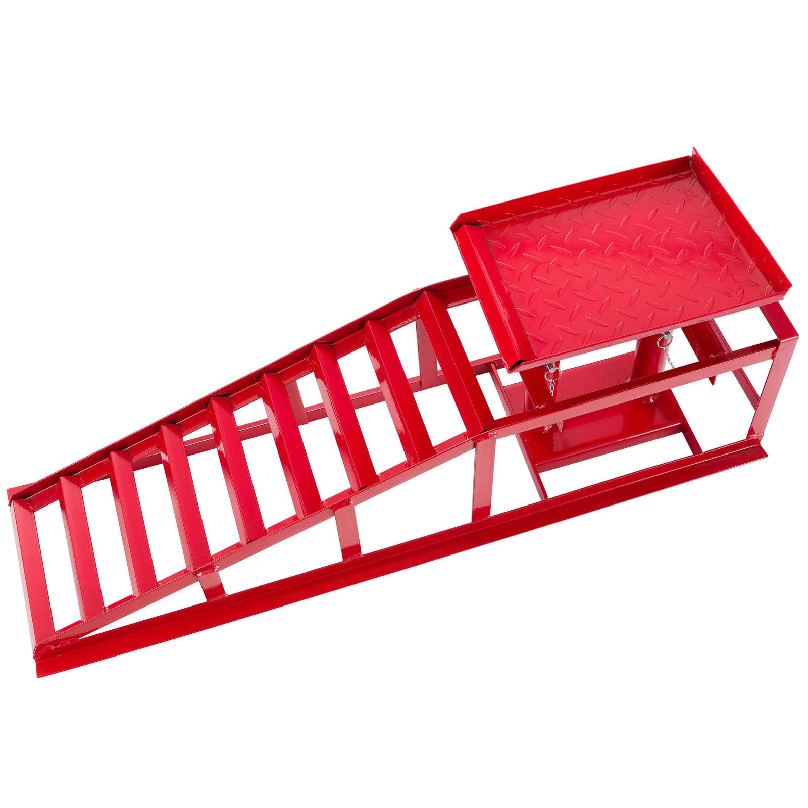 Rampas Hidráulicas Elevadoras para Coche 2 Toneladas Altura Ajustable 270-375mm Acero Alta Resistencia Juego 2 Uds