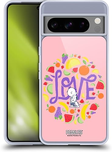 Head Case Designs Officially Licensed Peanuts Charlie and Snoopy Naturally Sweet Soft Gel Case Compatible with Google Pixel 8 Pro