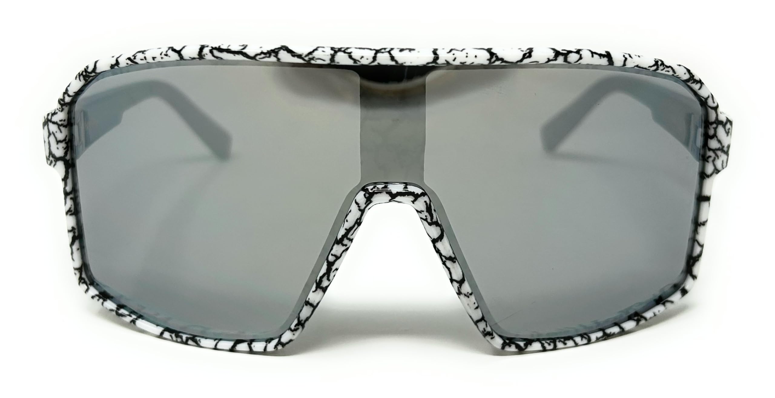 Ultimate Sports Visor Sunglasses – Unisex Performance Eyewear for Outdoor Activities (White/Silver Lense)