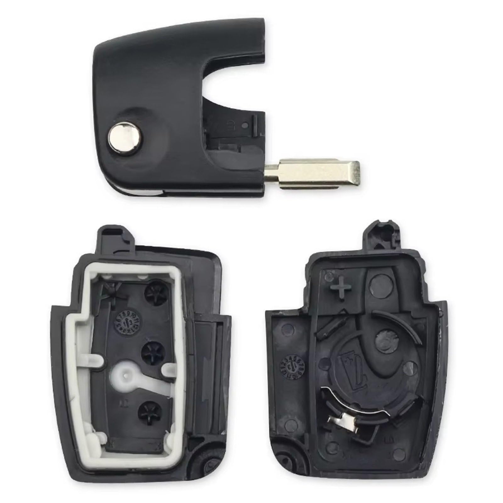 Compatibile Con Ford Per S-MAX Per Galaxy 2006 2007 2008 2009 2010 Custodia A Conchiglia Chiave A Distanza Vibrazione A 3 Pulsanti HU101 FO21(HU101)
