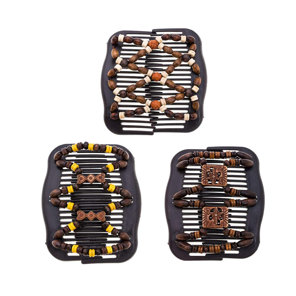 LOVEF Thick Hair Clip Combs - Bun Maker Hair Accessories for Girls and Women - Easy Updo, Doesn't Slide Out, Holds Long or Short Hair - Waterproof (