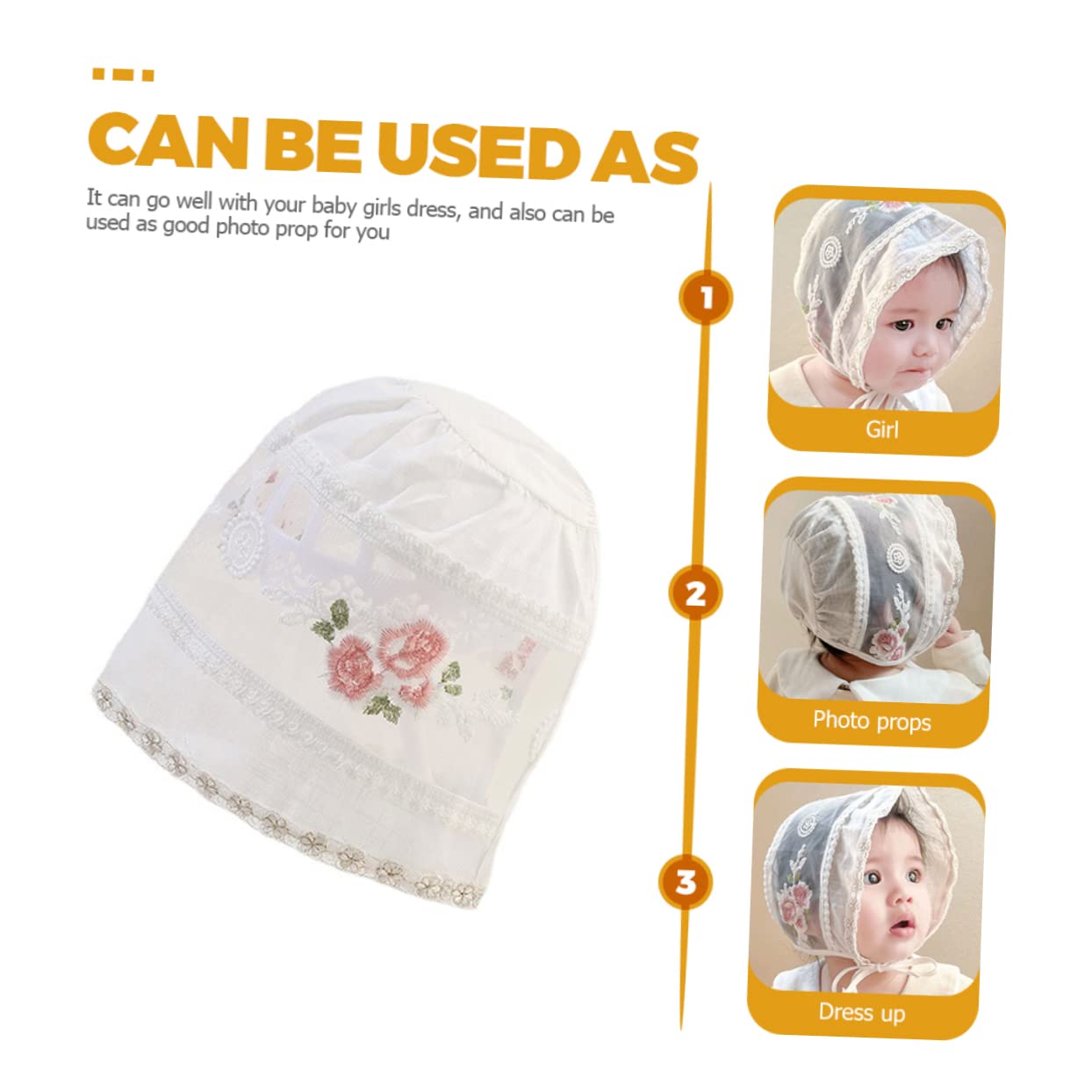 Beaupretty Sombrero de Sol para pequeños Sombreros de Verano para bebé Gorro de Sombrero de niña Sombrero de Sombreros de niña algodón