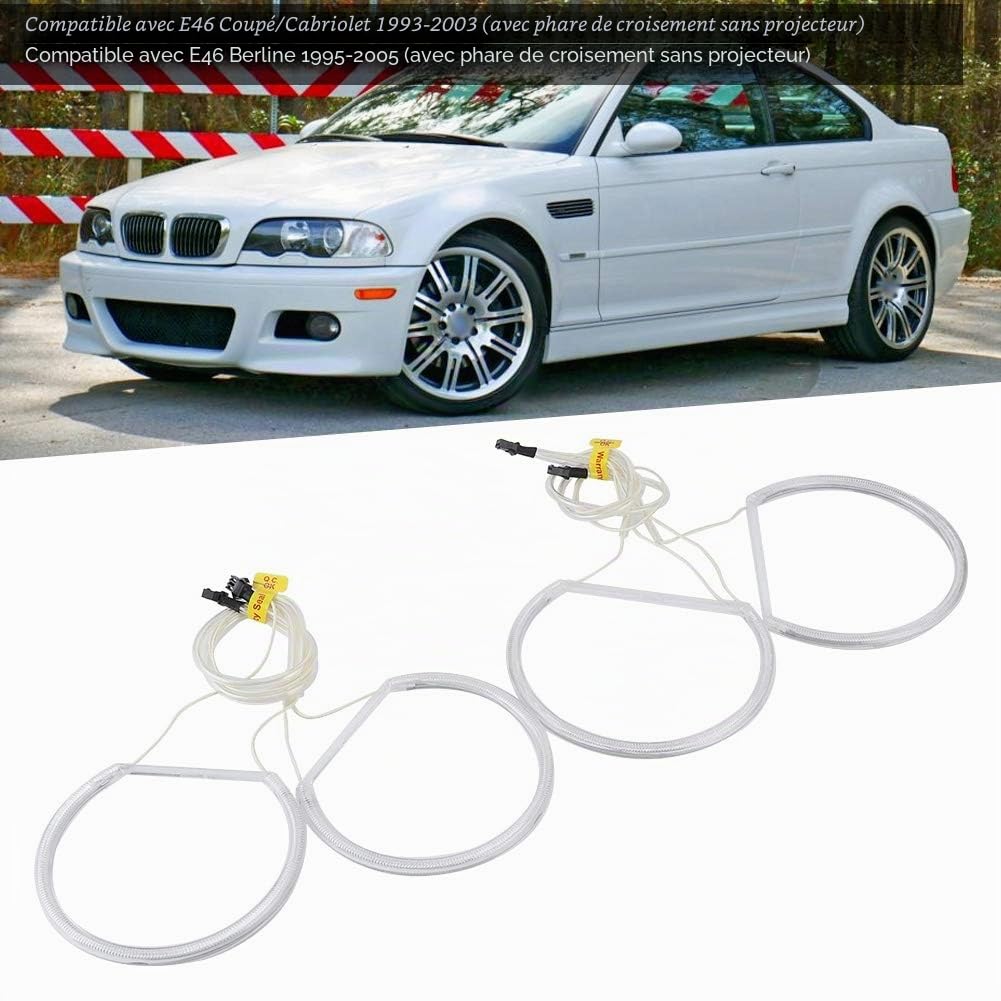 AUTO Yctze CCFL Angel Eyes Halo Light Ring Kit Fit pour E46 Berline 1995-2005 (Blanc)+ eyes e46 eyes e46 eyes e46 eyes e46 eyes e46 eyes e46