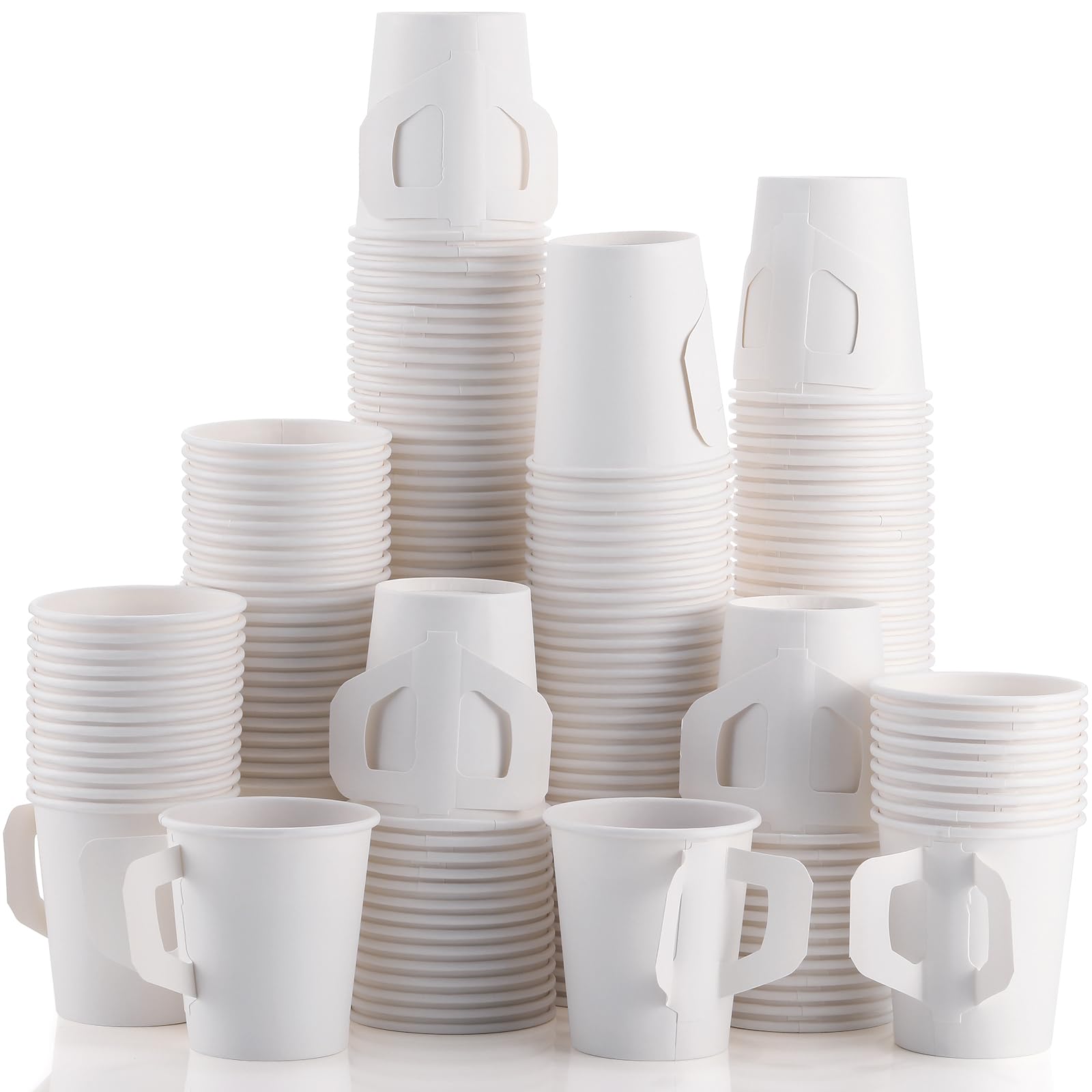 Tasses à thé jetables avec poignée Tioncy de 177 ml pour café et jus en lot de 600